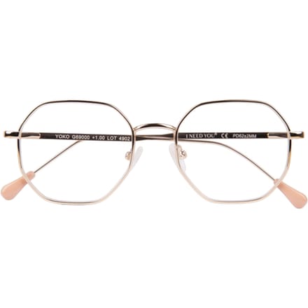 Leesbril i need you +1.00dpt yoko rood-koper