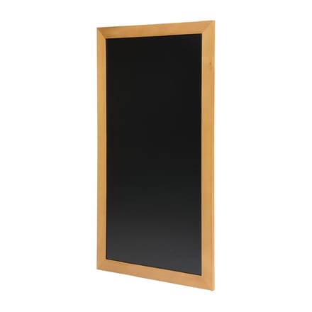 Securit® Lang wandkrijtbord van rubberhout in teakhout (S) 100 cm