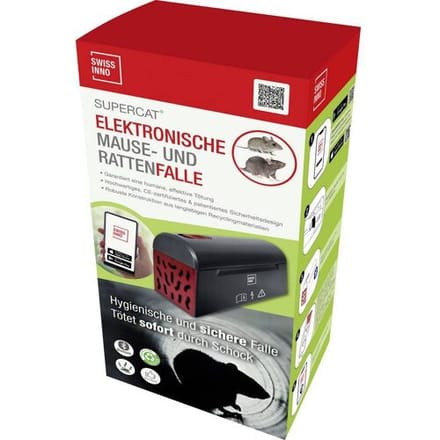 Swissinno Elektr. Maus-und Rattenfalle SuperCat mit Bluetooth Muizenval 1 stuk(s)