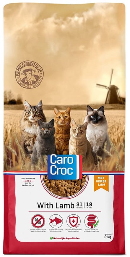 CaroCroc Kat Lam 2 kg met catessey stick