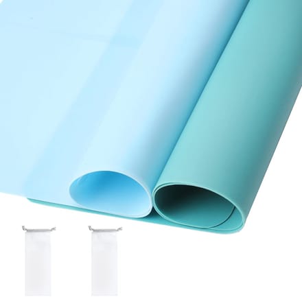 Dailygoods- Knutselmat set van 2 - Antislip Onderlegger - Siliconen Placemat - Schilderonderlegger - Tafelonderlegger - 40 x 30 cm