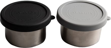 AYA&IDA - Snack Container - lunchbox - pillendoosje - voedselcontainer - 100ml - Dark Grey / Matte Black