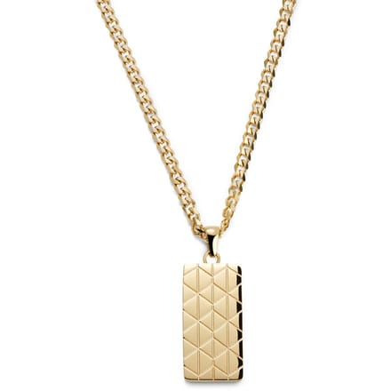 Icarus Brayden Goudkleurige Dogtagketting