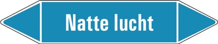 Natte lucht leidingmarkering op vel 75 x 17 mm - 8 per vel