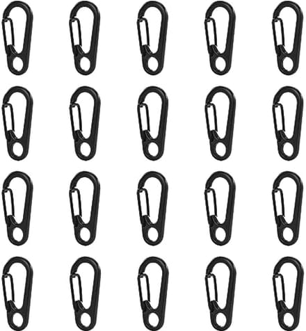 Mini Karabijnhaken voor Sleutels - 20 Stuks - Compacte en Duurzame Klimgereedschap