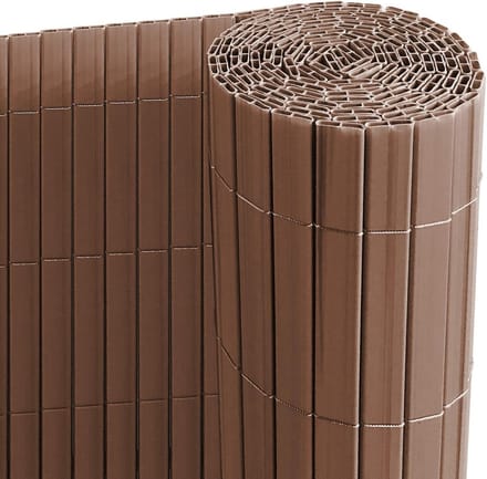 PVC Privacy Scherm Balkon Hek Bruin - Wind- en Zichtbescherming 160x800 cm
