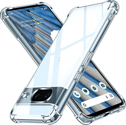 Hoesje geschikt voor Google Pixel 8a - Techsuit Shockproof Silicone Back Cover - Transparant