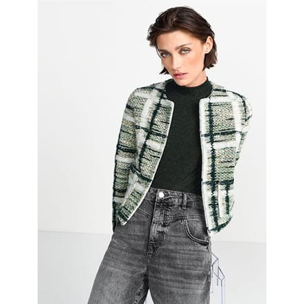 Rich & Royal Glam Bouclé Jacket Matcha Taglia: XS | Giacche Outlet | Donna