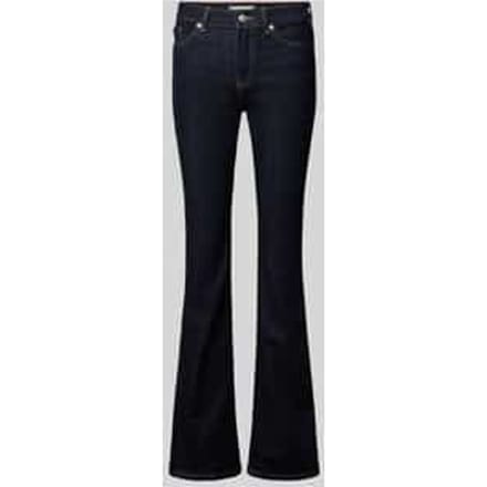 Relaxed fit bootcut jeans van katoenmix