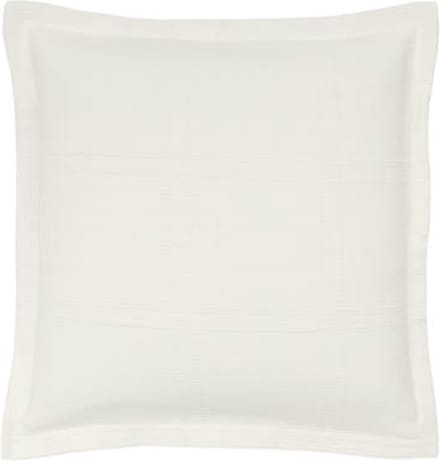 Luxe Sierkussenhoes Abigail crème Jacquard geruit 50x50cm