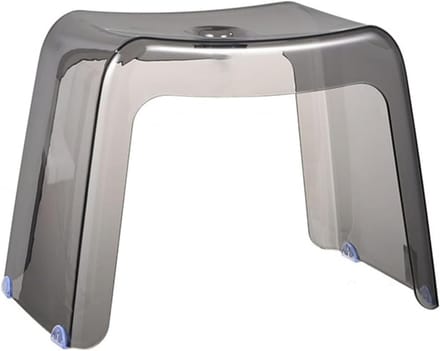 Douchezitje Acryl - Badkamer Krukje - Veilig Douchen - Antislip Voeten - 30 cm - Transparant