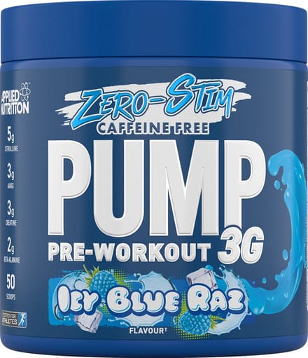 Pre-Workout - Applied Pump-3G 375g Applied Nutrition - Icy Blue Raz
