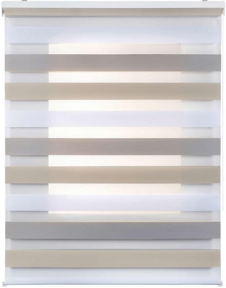 Storesdeco - Duo rolgrodijn – stijlvol dubbel textiel driekleur, 60x180 cm
