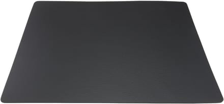 Securit placemat RAW, echt leer, zwart