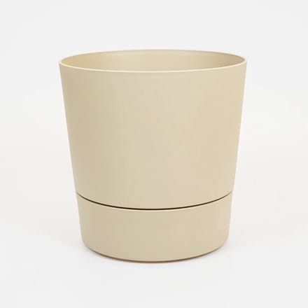 ELHO bloempot foss d30cm paddenstoel beige met wielen