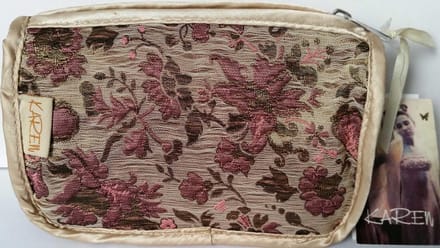 Karen Brocante Make-up tas  Golden Red Flower