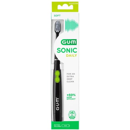 GUM - Elektrische Tandenborstel - Sonic Daily Zwart