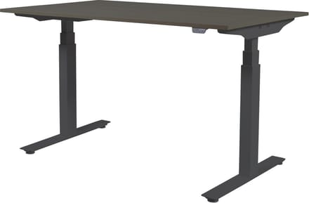 Zit Sta Bureau - Plus Elek 160x80 logan eik - zwart frame