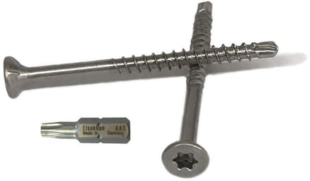Roestvrijstalen Spaanplaatschroeven met Boorpunt 5x60 mm - 200 Stuks