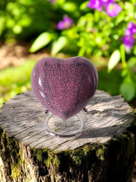 Hart Urn - Verdeel Urn - Purple Pink Black 14285