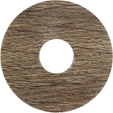 Zelfkl. rozet (17 mm) klassieke eik bruin (10 st.)