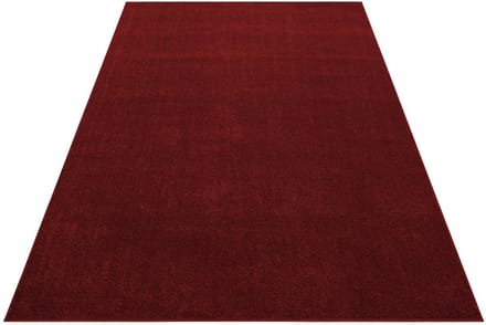 Laagpolig vloerkleed Ata - rood - 80x250 cm