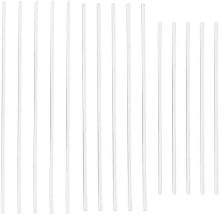 Plastic Staven - Versteviging Strips - Kleding Maken - 3 Maten - 60 Stuks - Transparant