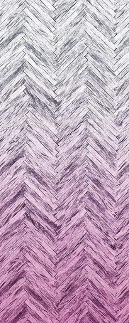 Fotobehang - Herringbone Pink 100x250cm - Vliesbehang