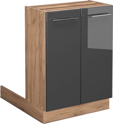 Vicco Fame-Line Keukeneiland – 60 cm zonder werkblad Antraciet Hoogglans