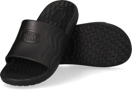 HEYDUDE - Wave Slide Heren Slippers Black - Maat 43