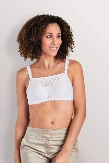 Amoena Prothese Bh Zonder Beugel Dana SB Wit - maat EU 75C / FR 90C