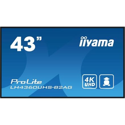 iiyama ProLite LH4360UHS-B2AG 43" Class (42.5" viewable) LED-backlit LCD display - 4K - for digital signage