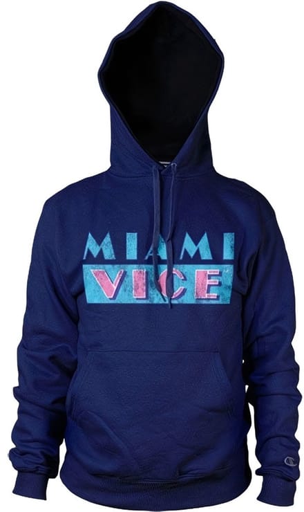 Miami Vice Hoodie in distressed-look, marineblauw