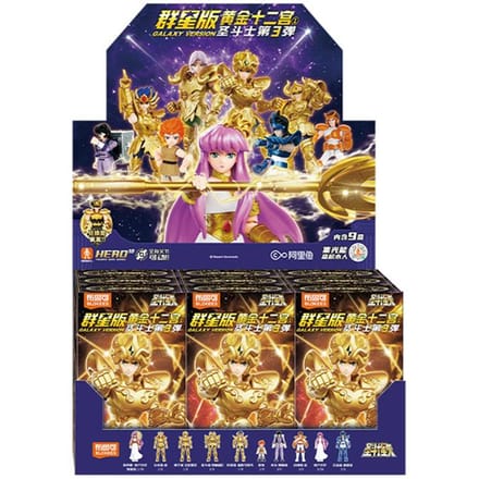 BLOKEES Originele Gold Saint Seiya GALAXY VERSIE V03 Athena Aiolos Mu Milo Aldebaran Aiolia Shaka Dohko Speelgoed Actiefiguur Cadeau blue