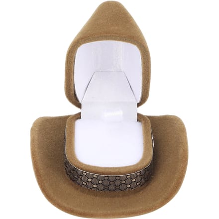 Draagbare Hoedvormige Sieradendoos Ring Ketting Reis Opbergdoos Oorbellen Geschenkdozen white