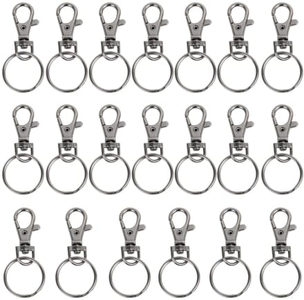 Dailygoods- Musketonhaak Set van 20 - Sleutelhanger