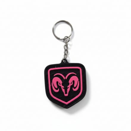Dodge Sleutelhanger - Zwart/Roze