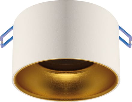 PANAMA - inbouwspot Armatuur - Rond - Wit/Goud kleur - 85mm