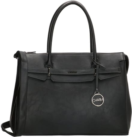 Charm London Bromley Laptoptas 15,6 inch (34.5x19.4 cm) - Zwart