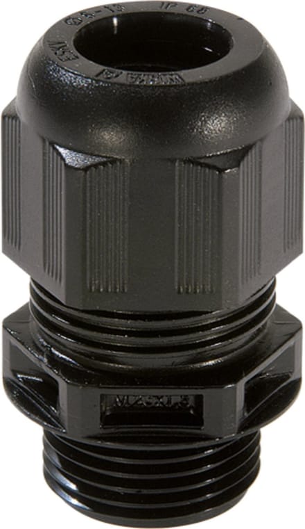Wiska ESKV20 Wartel + Moer -M20 - Zwart - 1 stuks