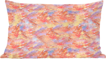 Sierkussens - Kussentjes Woonkamer - 60x40 cm - Abstract - Multi - Kleur - Verf