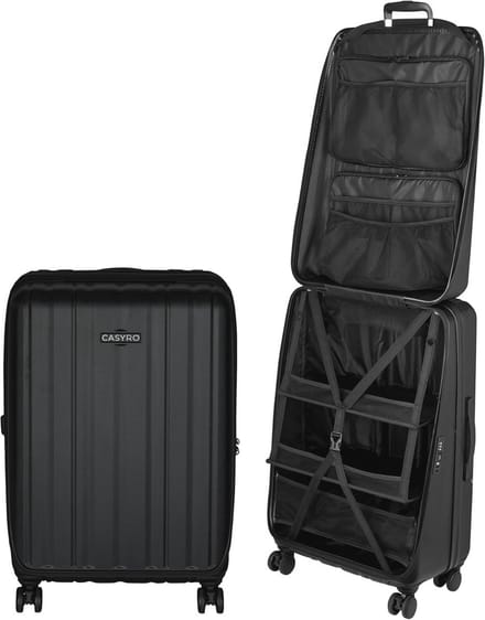 Openklapbare Koffer - Harde Trolley met 4 Wielen en 120L Capaciteit - Ideaal als Kledingkast