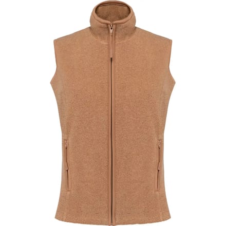Kariban Bodywarmer van microfleece dames K906 - Camel Heather - S