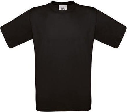 B&C Exact 150 Kids T-shirt Black Maat 5/6 (onbedrukt - 5 stuks)