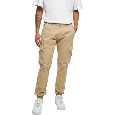 Urban Classics - Washed Cargo Twill Heren joggingbroek - Taille, 32 inch - Beige