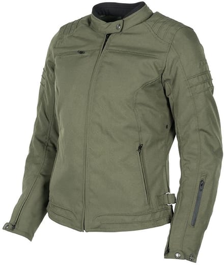MOTOBLOUZ Motorjas MANGO TEX vrouw|4-seizoenen|Khaki 34 CE-gekeurd