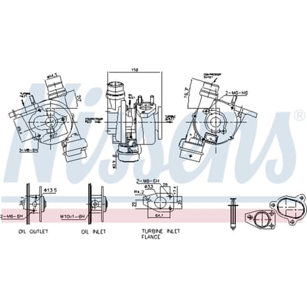 Supercharger, drukvulling NISSENS 93072