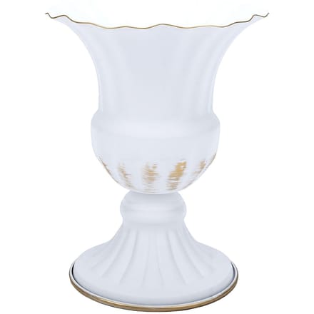 Vase à Fleurs Vintage en Fer Base Stable Compact Polyvalent Vase à Fleurs Commémoratif pour Usage Extérieur 16W6106AI-1