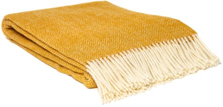 WOOOL Plaid - Zelandia (Okergeel) - 140x200cm - 100% Wol
