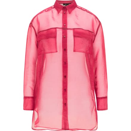 Faina Organza blouse Dames donkerrood